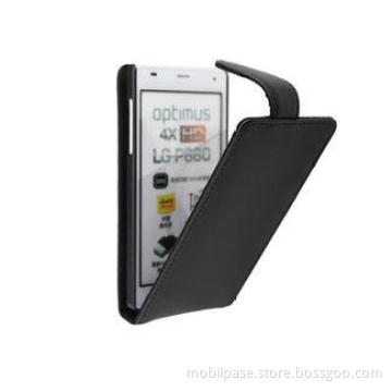Business Type Genuine Leather Case Cover Phone Pouch For LG